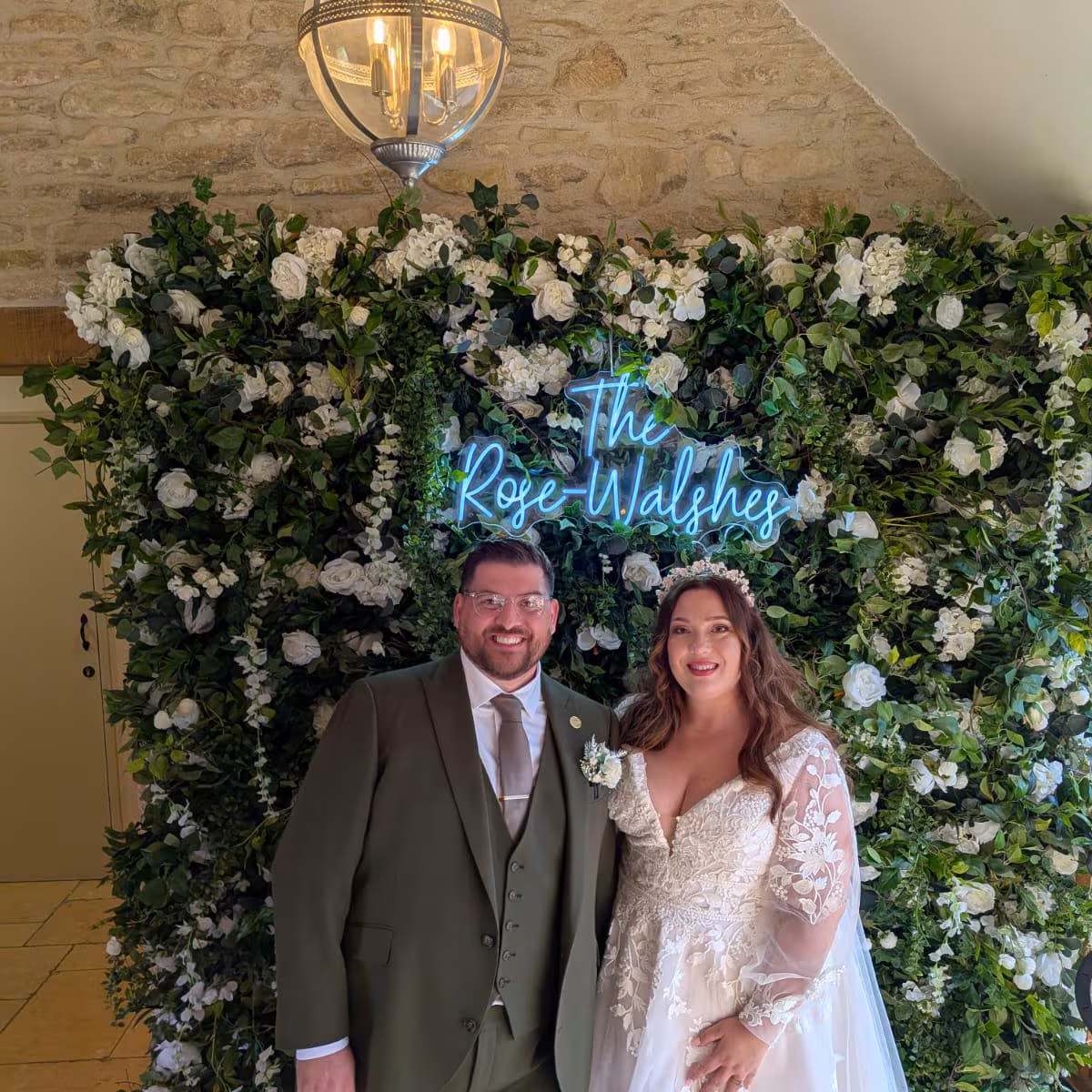 Customer photo for Bespoke Satin & Lace Bridal Robe | Heirloom Getting-Ready Loungewear