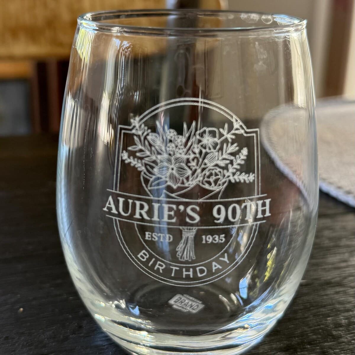 Customer photo for Custom 16oz Acrylic Tumbler | Personalized Bridal Party & Wedding Favor