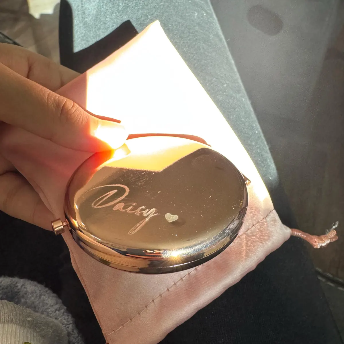 Customer photo for Bespoke Engraved Crystal Whiskey Glass