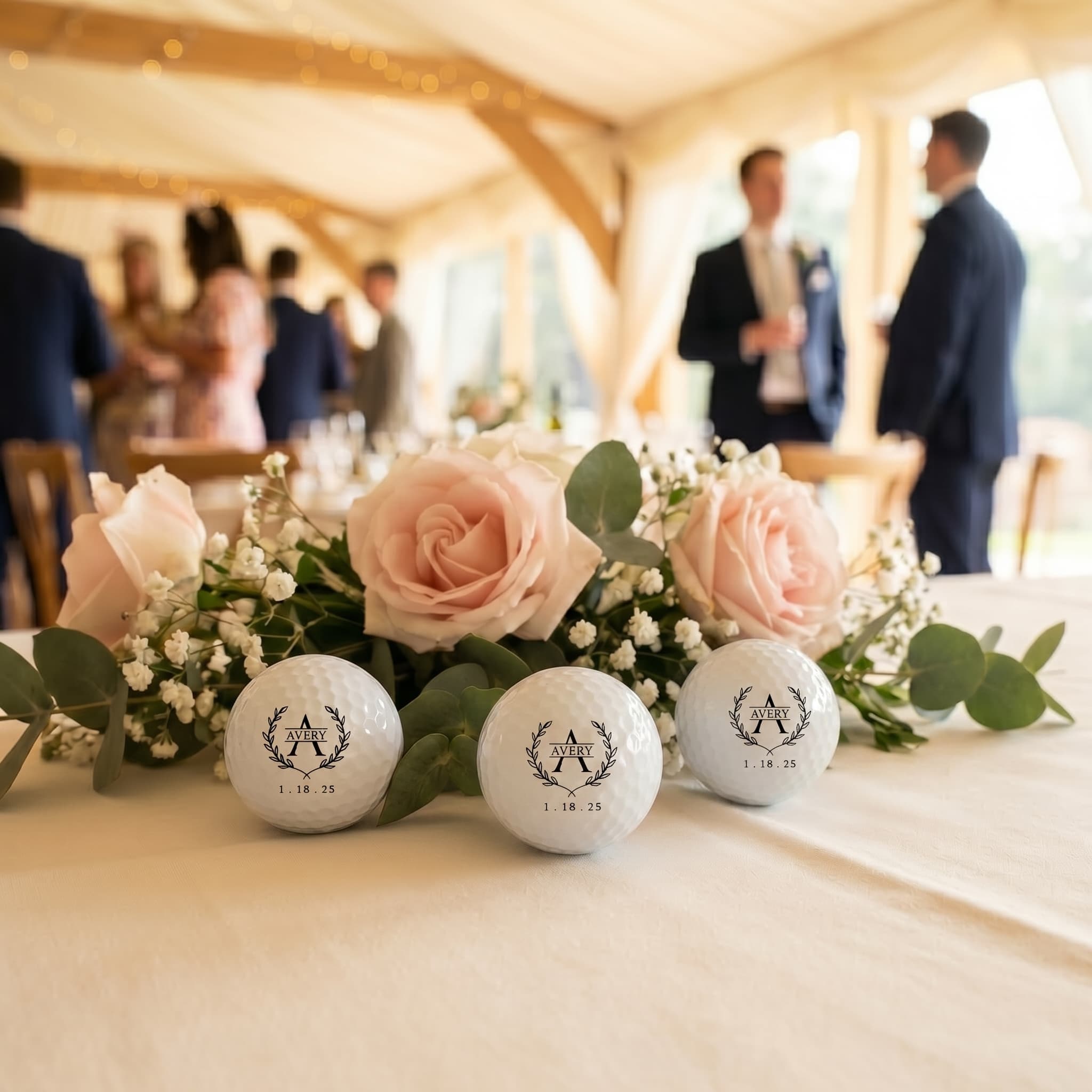 Bespoke Personalized Golf Balls | Luxury Groomsmen Gifts & Heirloom Wedding Favors